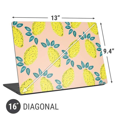 Bouffants and Broken Hearts Lemon Party Universal Laptop 16in (13 x 9.4in) Skin